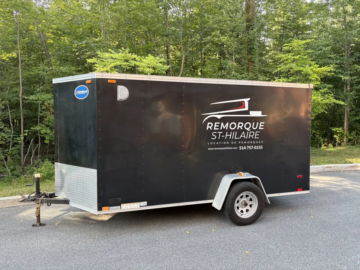 Remorque fermée 6 × 12 pi — vue 1